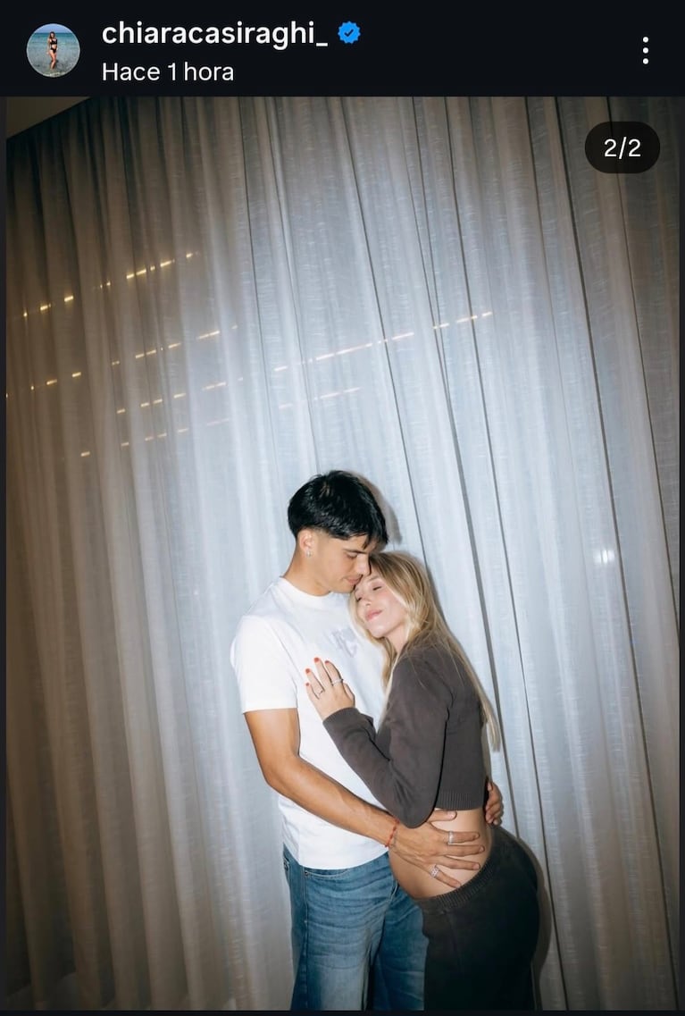 El Tucu Correa y Chiara Casiraghi anunciaron que esperan su primer hijo. Credito: Instagram