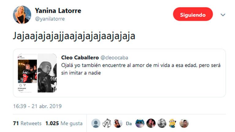El tweet burlón de Yanina Latorre sobre las camperas que usaron Rial y Romina Pereiro al final de su boda