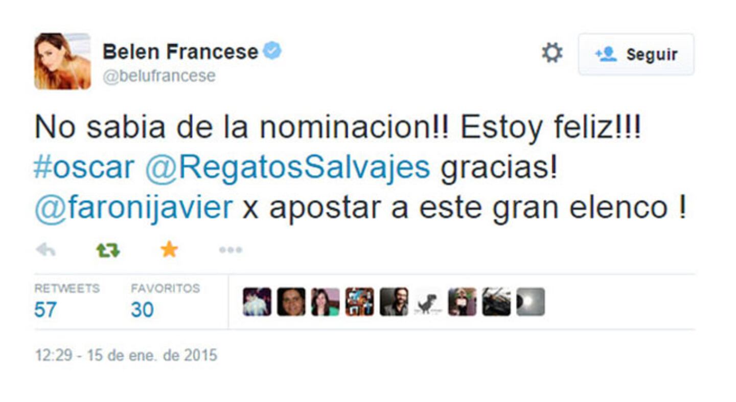 El tweet de Belén Francese que desató las risas entre sus seguidores. (Foto: Twitter)