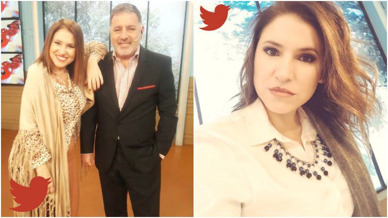 El tweet de Fernanda Iglesias sobre sus deseos de irse de Nosotros a la mañana (Fotos: Twitter)