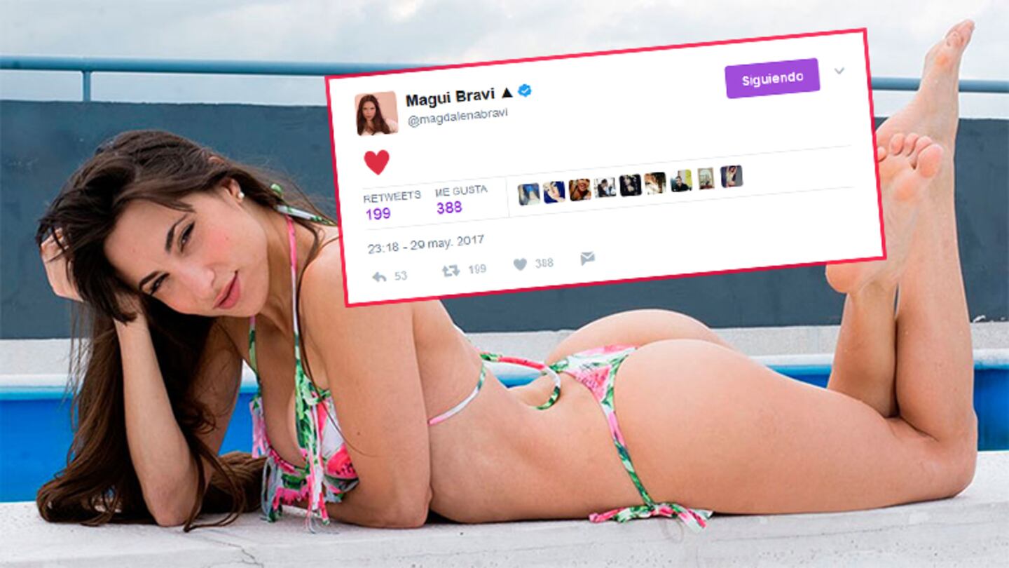 El tweet de Magui Bravi: ¿para quién es el corazón?