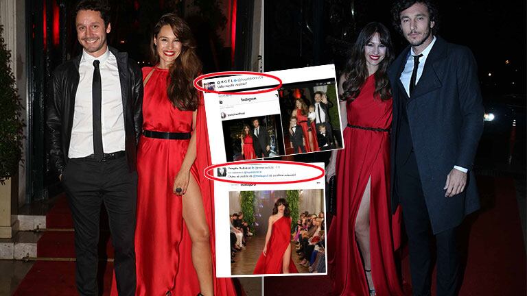 El tweet de Pampita tras la comparación de sus vestidos (Foto: Ciudad)