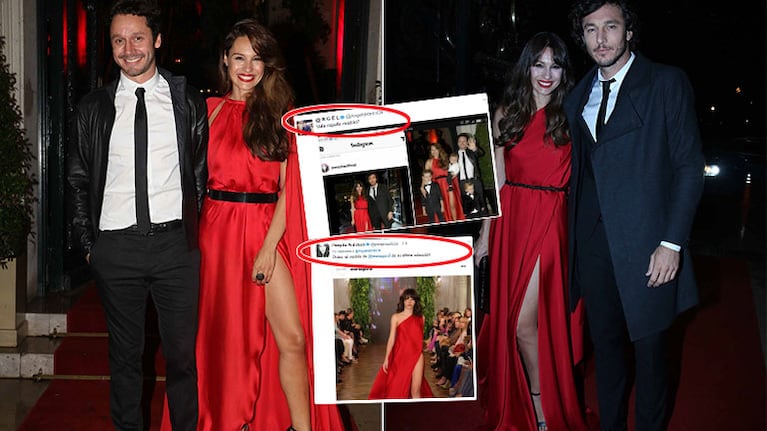 El tweet de Pampita tras la comparación de sus vestidos (Foto: Ciudad)