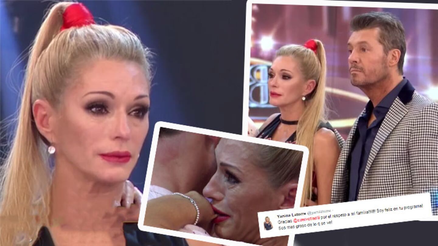 El tweet de Yanina Latorre a Tinelli luego de romper en llanto en el Bailando