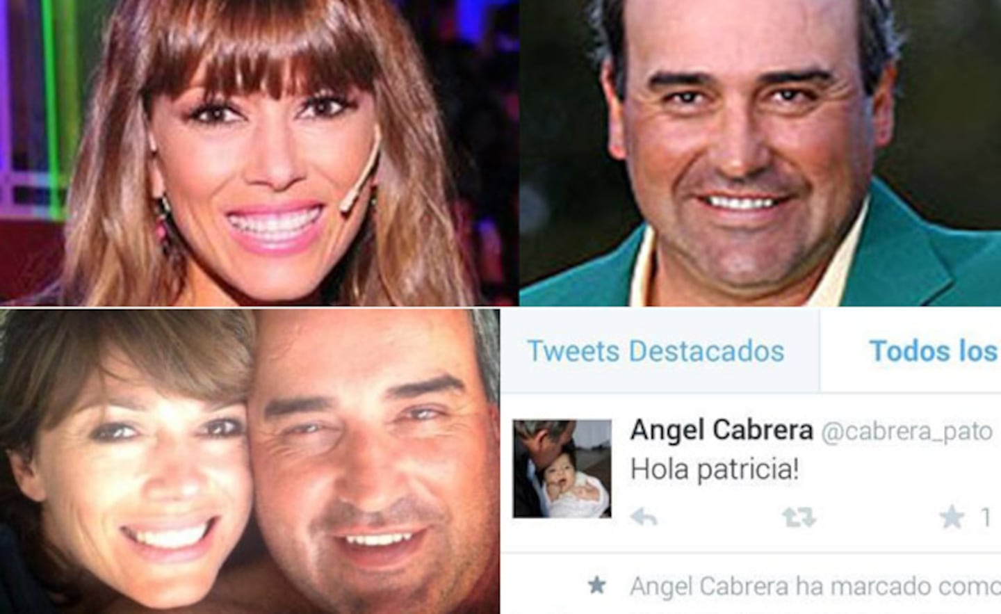 El tweet del Pato Cabrera para Coki Ramírez. La relación sigue en pie. (Fotos: Twitter y archivo Web)