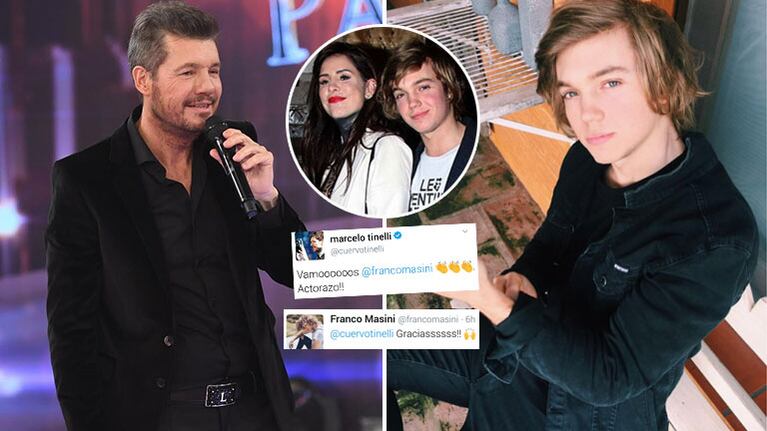El tweet súper buena onda de Marcelo Tinelli a Franco Masini