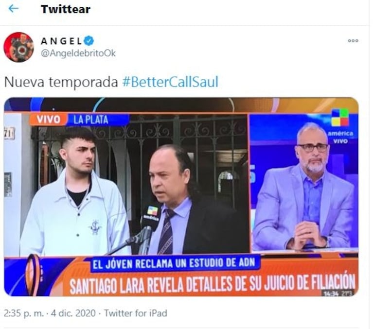 El tweet ¡súper picante! de Ángel de Brito en medio del vivo de Intrusos: "Nueva temporada Better Call Saul"