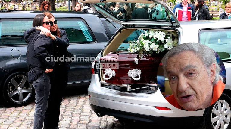 El último adiós a Antonio Grimau en el cementerio de Chacarita. (Foto: Movilpress)