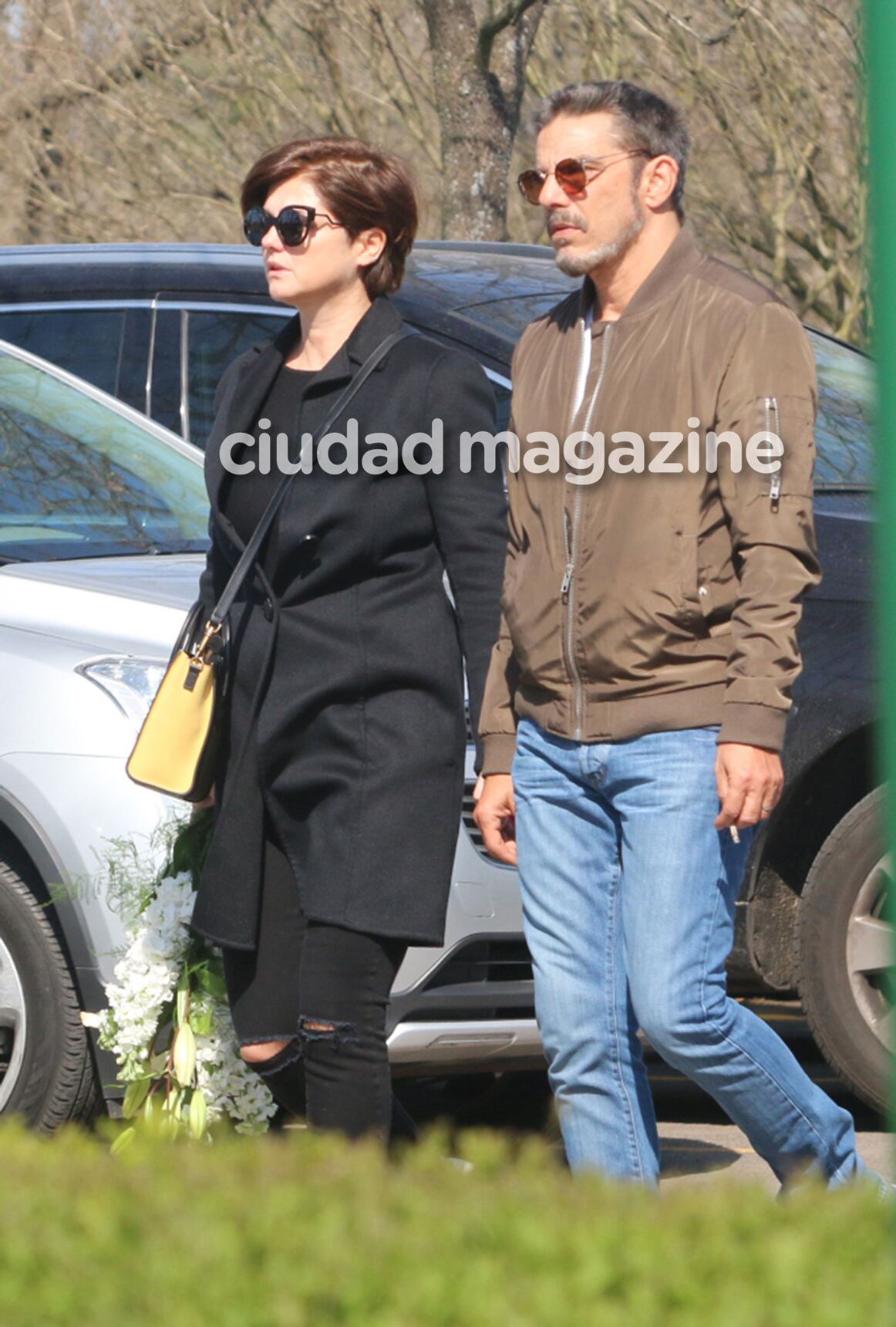 El último adiós a la madre de Araceli González. (Foto: Movilpress)
