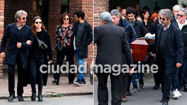 El último adiós a Reneé Roxana, la madre de Ricardo y Alejandra Darín (Foto: Movilpress)