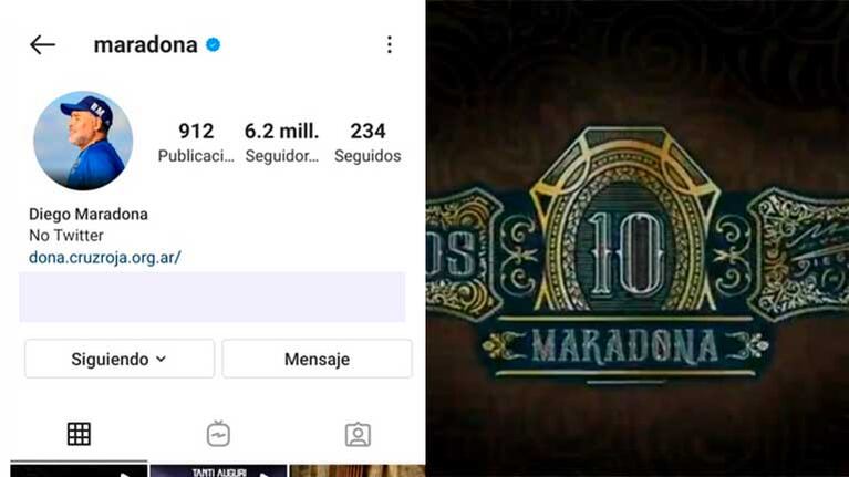 El último posteo en el Instagram de Diego Maradona: planeaba lanzar una marca de cigarros