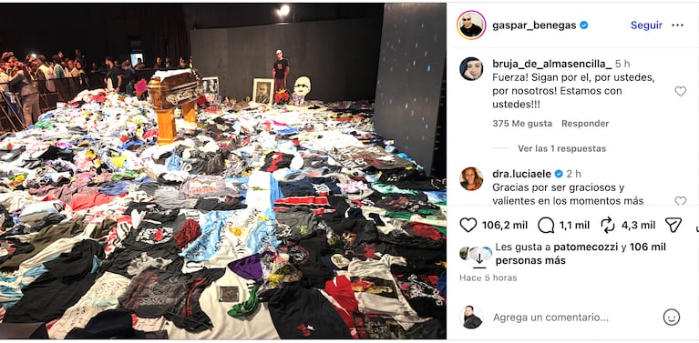 El velorio del Indio Solari: Los artistas que dijeron presente en la despedida. Crédito: Instagram
