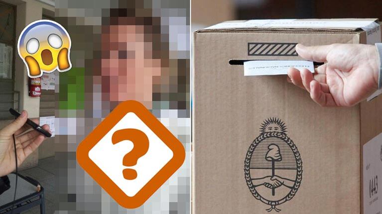 El verdadero voto blanco: una mujer fue a votar vestida de novia... ¡porque no llegaba a cambiarse para su casamiento!