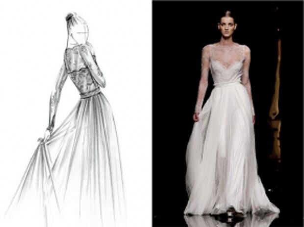 El vestido de novia de Zaira Nara. (Foto: Web)