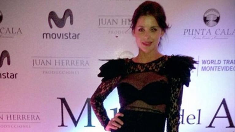 El vestido transparente de Vitto Saravia. (Foto: Twitter @VittoSaravia)