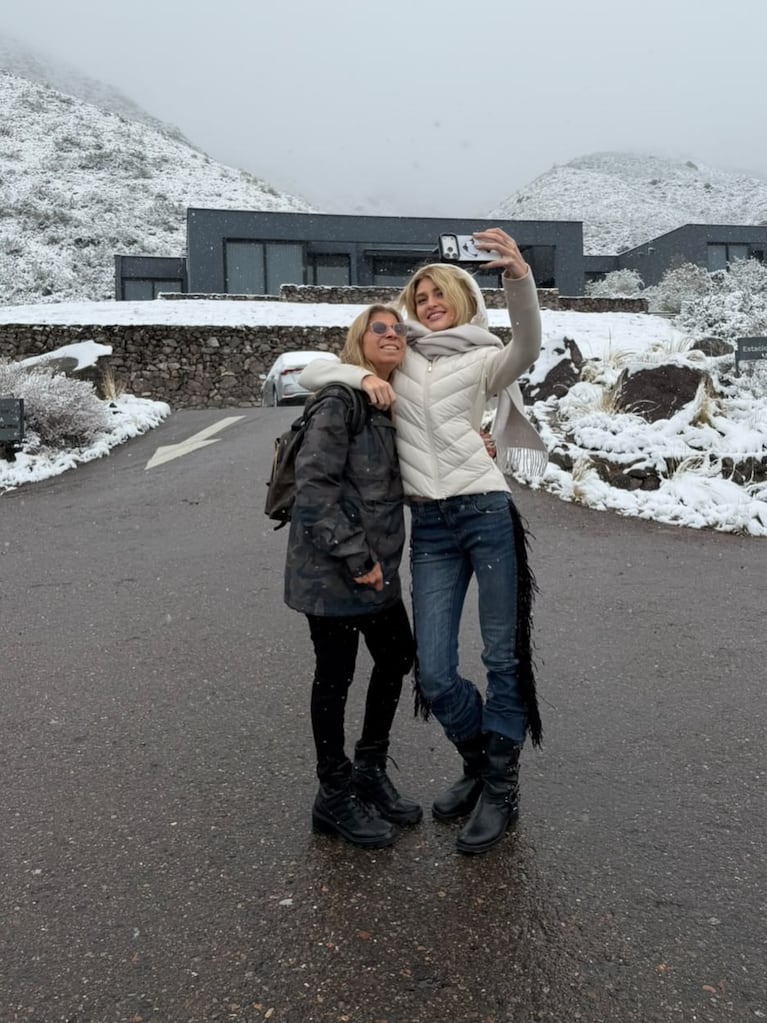 El viaje a Mendoza de Marta Fort con su novio y su madrina (Foto: Instagram @martacfort)