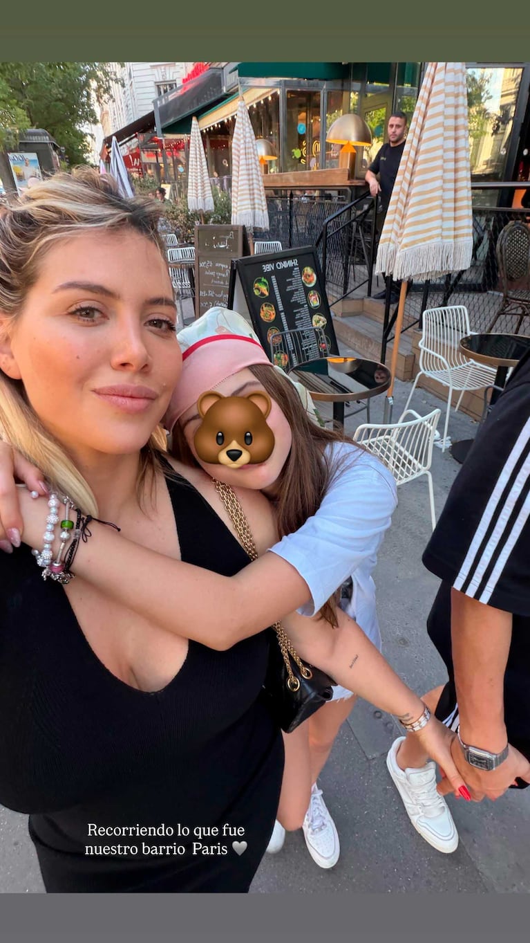 El viaje de Wanda Nara y sus hijos a París (Fotos: Instagram @wanda_nara)