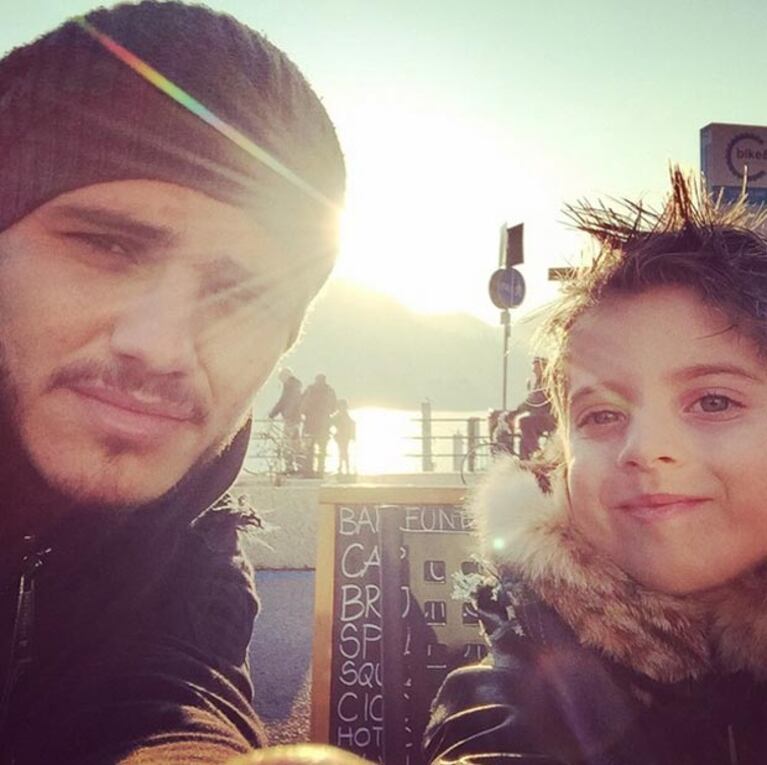 El viaje familiar de Mauro Icardi y Wanda Nara. (Foto: Instagram)