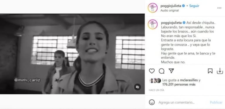 El video compilado de Julieta Poggio actuando de chiquita que se viralizó en las redes: ternura y talento