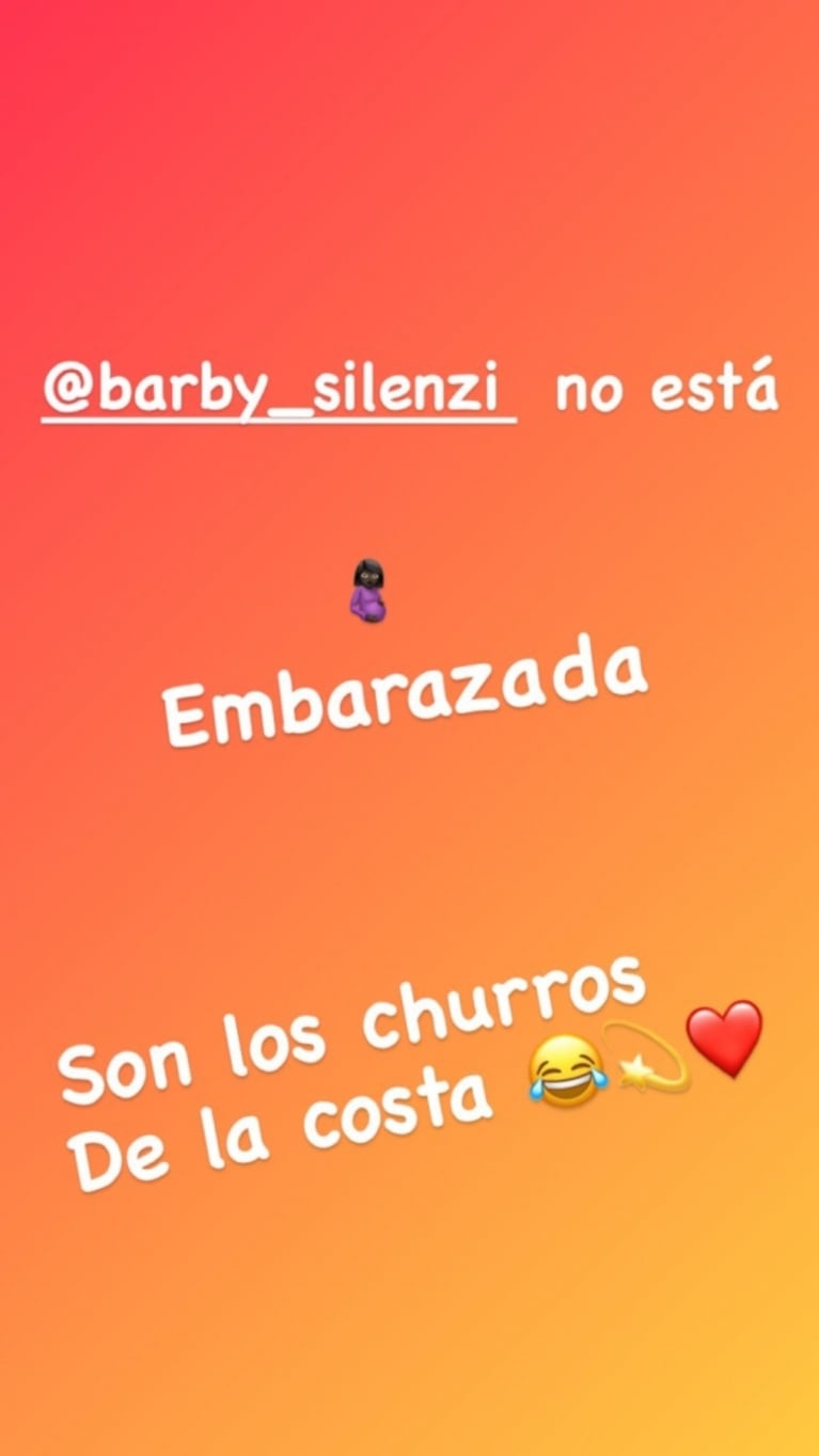 El video de Barby Silenzi que despertó rumores de embarazo y la contundente respuesta del Polaco: "Son los churros de la costa"