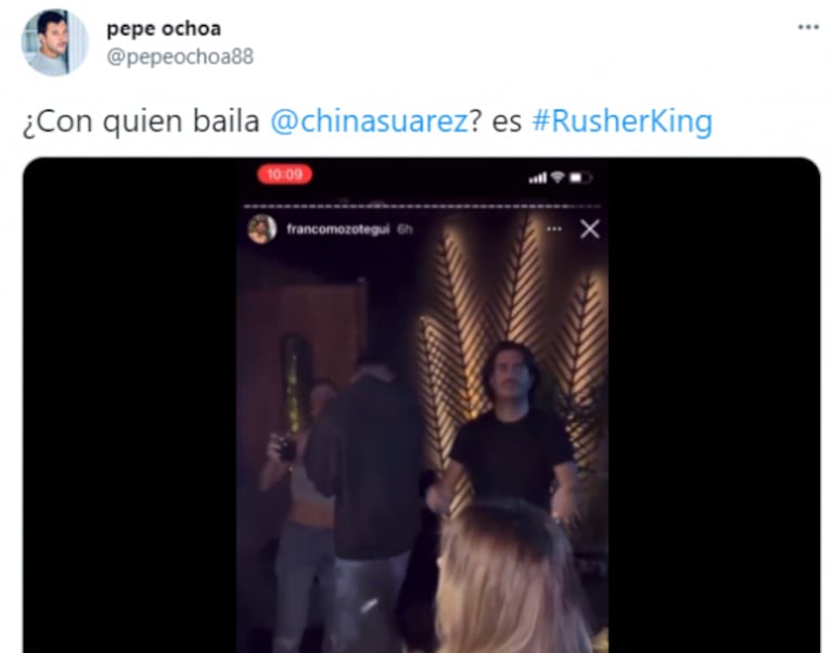 El video de China Suárez a los besos con Rusherking que confirma su romance: "Muy mimosos"