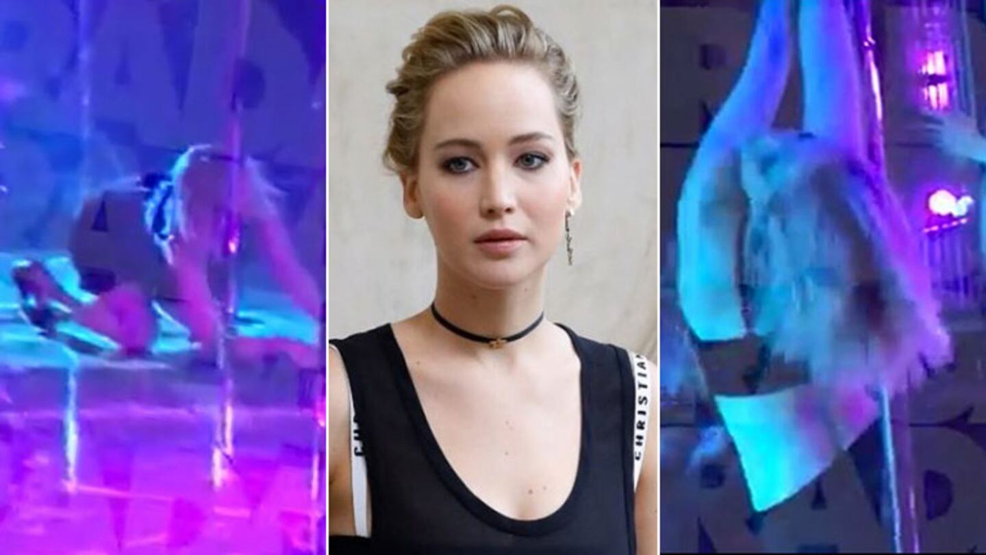  El video de Jennifer Lawrence bailando borracha en ropa interior en un boliche de strippers y su descargo