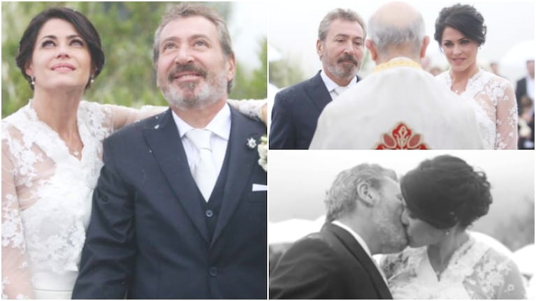El video del casamiento de Pamela David y Daniel Vila (Fotos: Diario Uno y Captura)