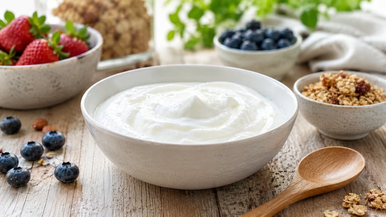 El Yogur Griego aporta más nutrientes que los yogures tradicionales. Foto: IA