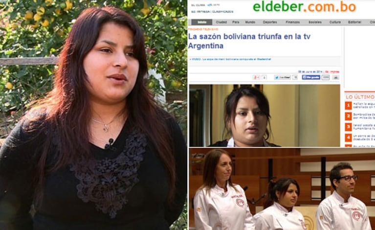 Elba, finalista de MasterChef, es furor en Bolivia, tierra natal de sus padres (Foto: Web)