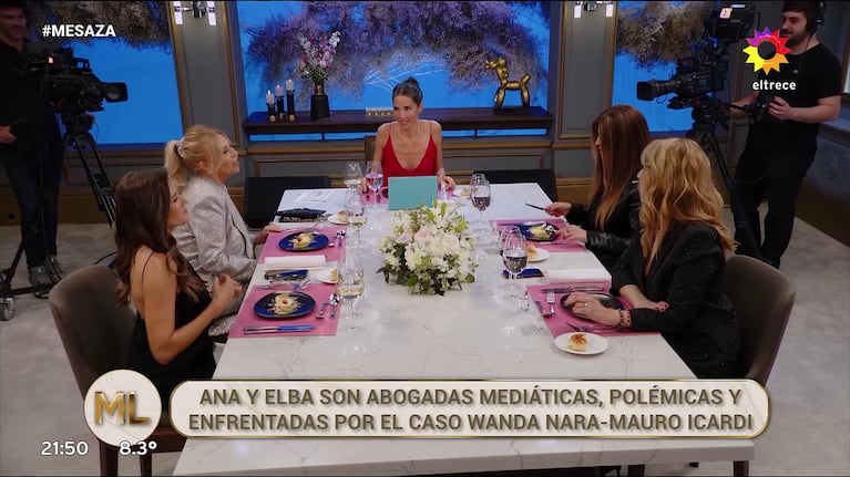Elba Marchovecchio, Ana Rosenfeld, Karina Iavícoli y Luciana Rubinska la Noche de Mirtha (Foto: captura de eltrece).