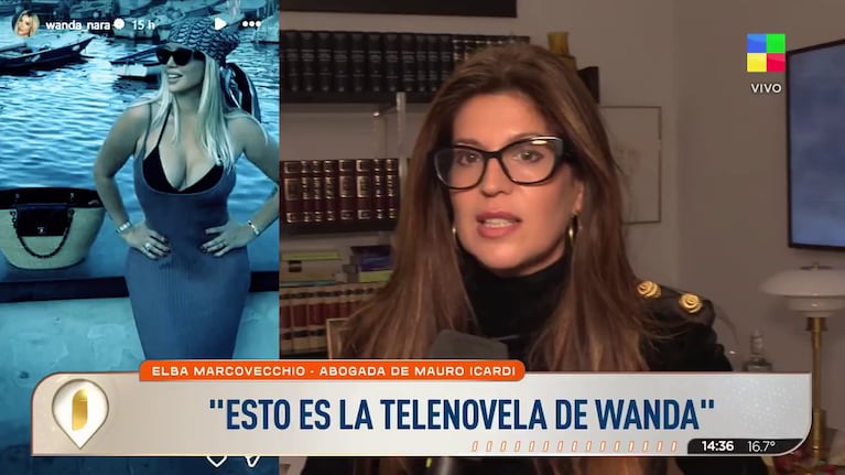 Elba Marcovecchio contra Wanda Nara (Foto: captura de América).