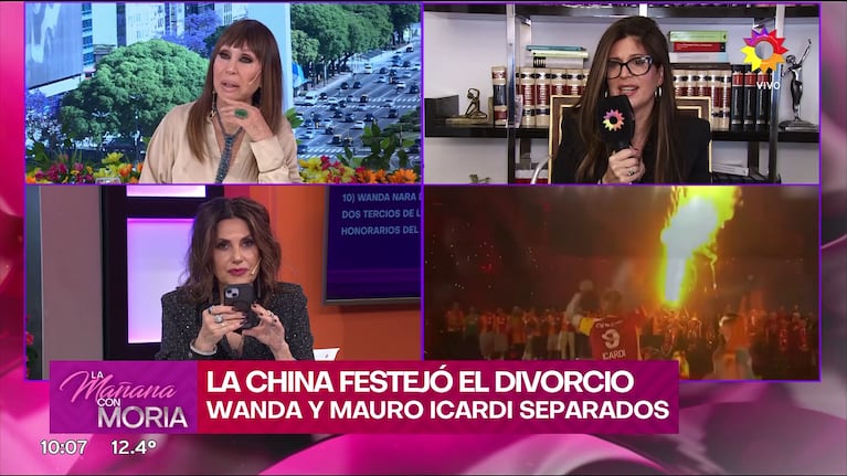 Elba Marcovecchio habló de Wanda Nara y Mauro Icardi en La Mañana con Moria (Foto: captura de eltrece).