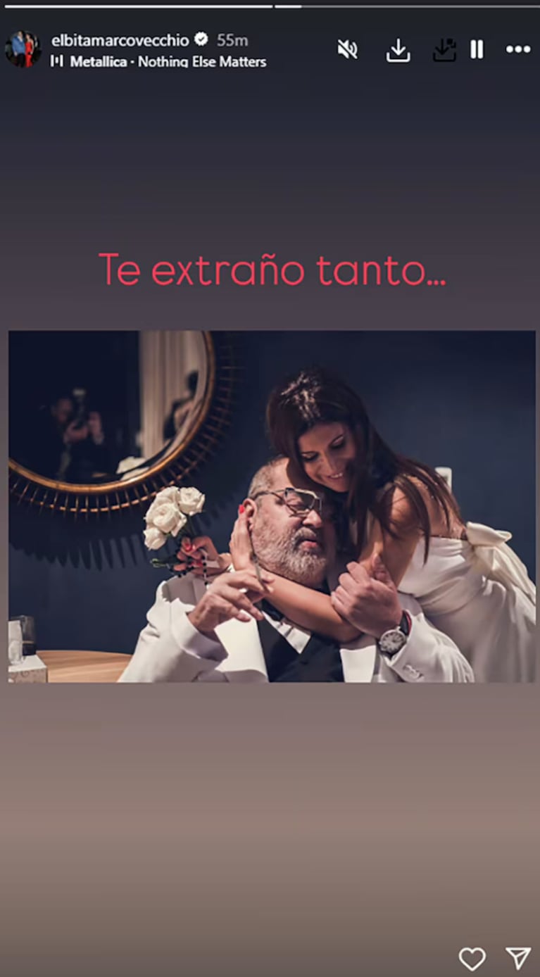 Elba Marcovecchio recordó a Jorge Lanata. Foto: IG | elbitamarcovecchio
