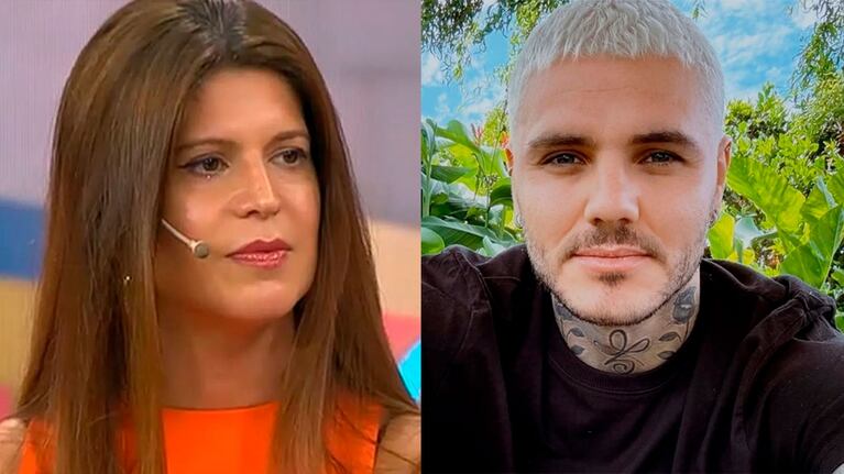 Elba Marcovecchio y Mauro Icardi (Fotos: captura de América y redes sociales).