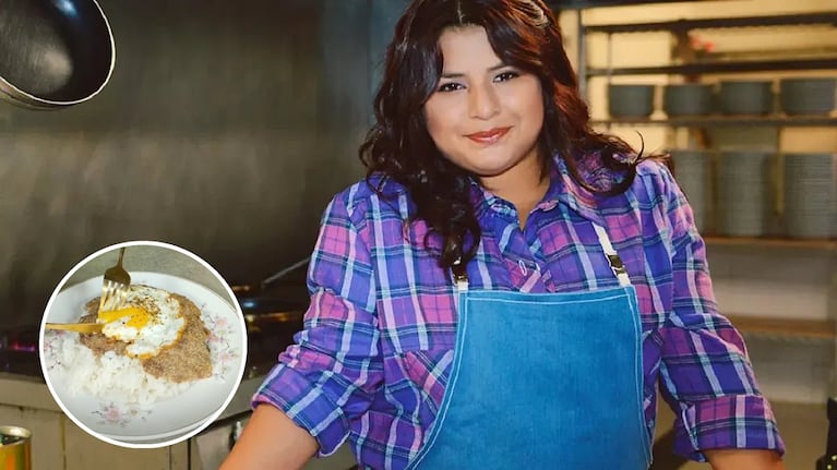 Elba Rodríguez, ganadora de Masterchef 2014, mostró sus milanesas virales. Foto: montaje