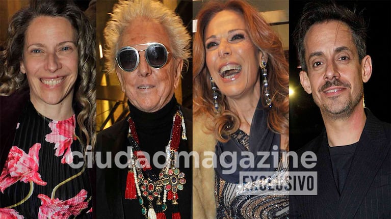 Elena Roger, Pepe Cibrián, Iliana Calabró y Agustín Aristarán en los Premios Hugo (Fotos: Movilpress).