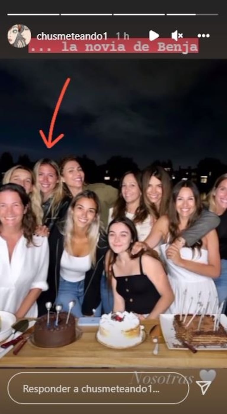 Eli Sulichin, la novia de Benjamín Vicuña, fue al cumpleaños del hijo del actor y se sacó fotos junto a Pampita