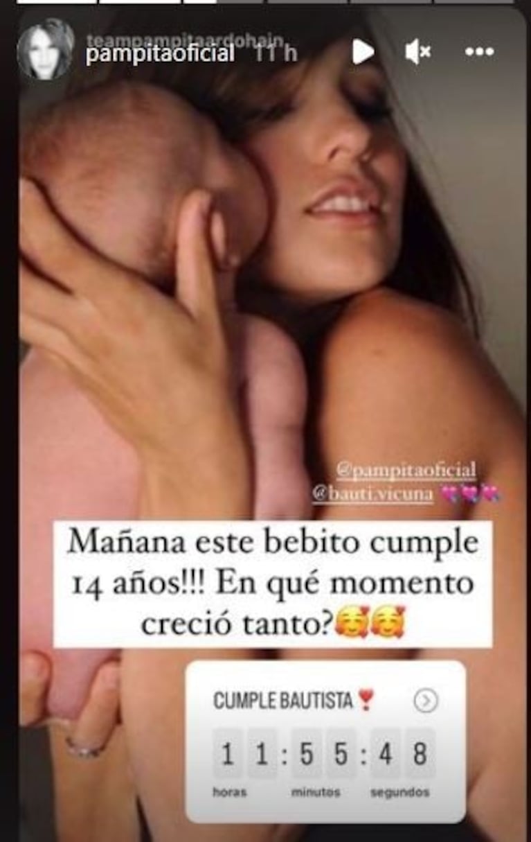 Eli Sulichin, la novia de Benjamín Vicuña, fue al cumpleaños del hijo del actor y se sacó fotos junto a Pampita
