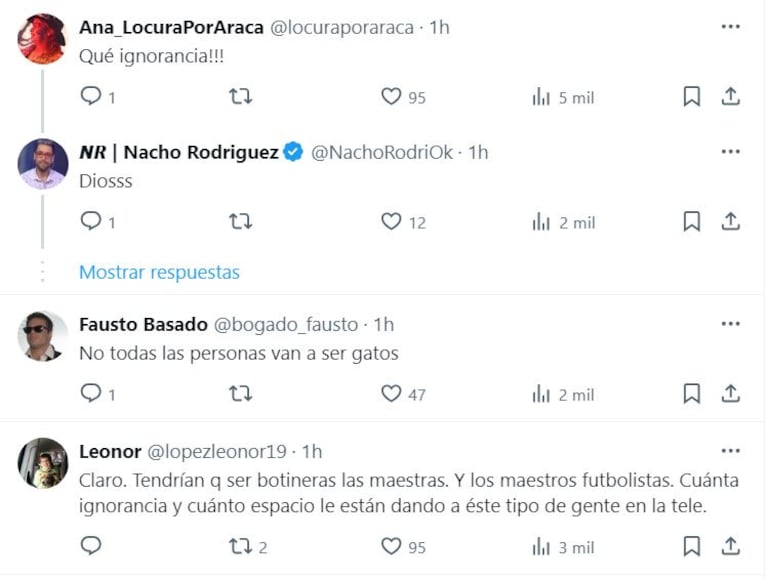 Eliana Guercio generó polémica en las redes sociales por un comentarios que hizo sobre los maestros (Foto: captura Twitter).