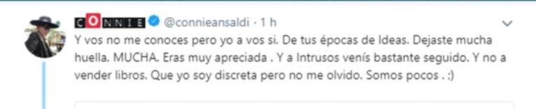 Eliana Guercio y Connie Ansaldi, escandaloso enfrentamiento twittero: "Me das lástima, necesitás ayuda"