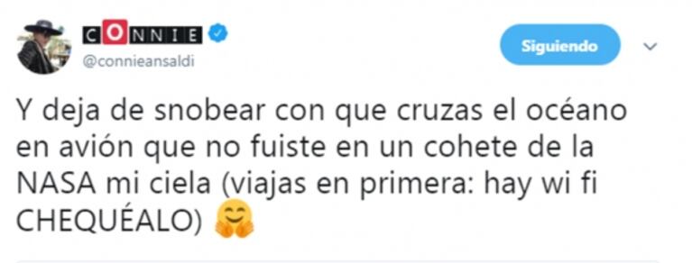 Eliana Guercio y Connie Ansaldi, escandaloso enfrentamiento twittero: "Me das lástima, necesitás ayuda"