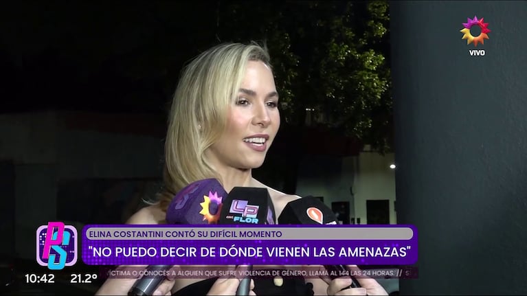 Elina Costantini habló de las amenazas que sufrió (Foto: captura de eltrece).