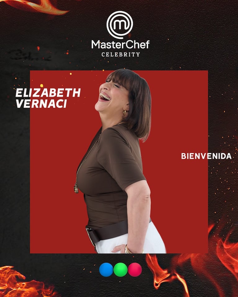 Elizabeth Vernaci en MasterChef Celebrity (Foto: Instagram @
masterchefargentina)