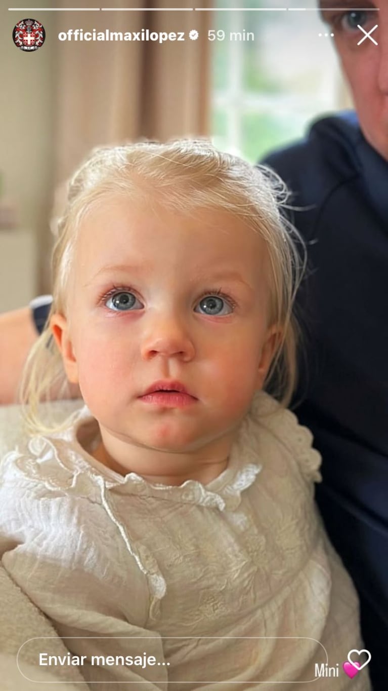 Elle, la hija de Maxi López  (Foto: captura de Instagram).