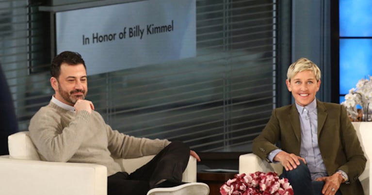 Ellen DeGeneres hizo llorar a Jimmy Kimmel tras la sorpresa para su hijo Billy