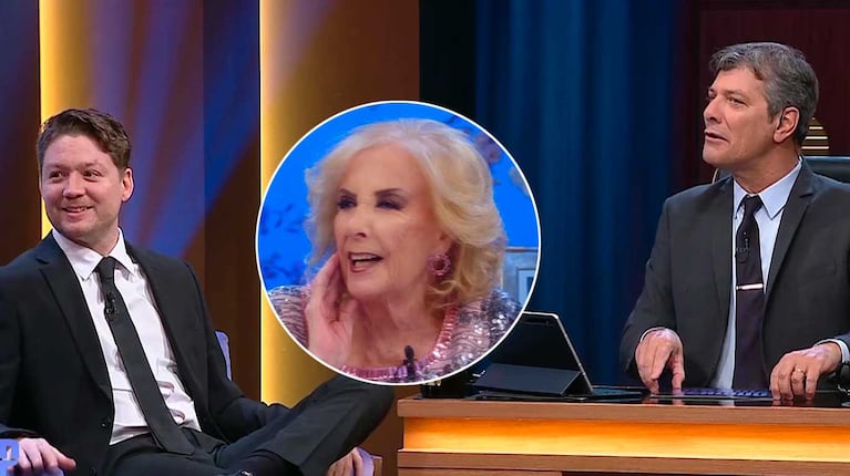 Emanero, Mirtha Legrand y Mario Pergolini (Fotos: capturas eltrece)