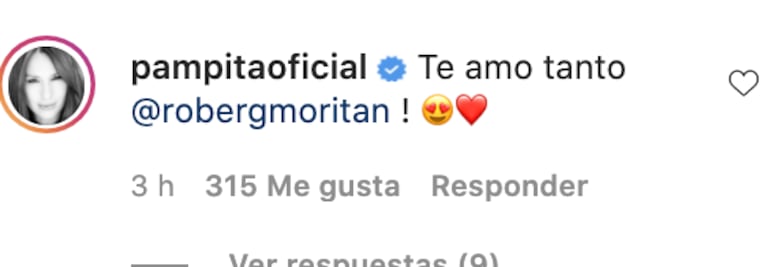 Embarazada de cinco meses, Pampita le dedicó un apasionado mensaje a Roberto García Moritán: "Te amo tanto"