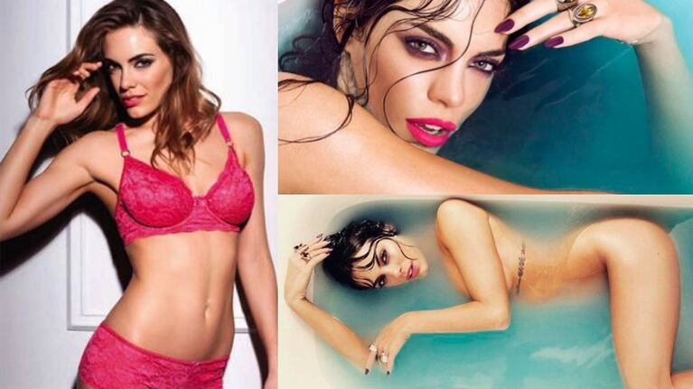 Emilia Attias se animó a posar sin ropa en una bañera. Foto: Inés García Baltar