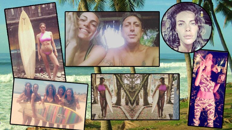 Emilia Attias y el álbum íntimo de sus vacaciones en Ecuador: lomazo, surf y amor con el Turco Naim