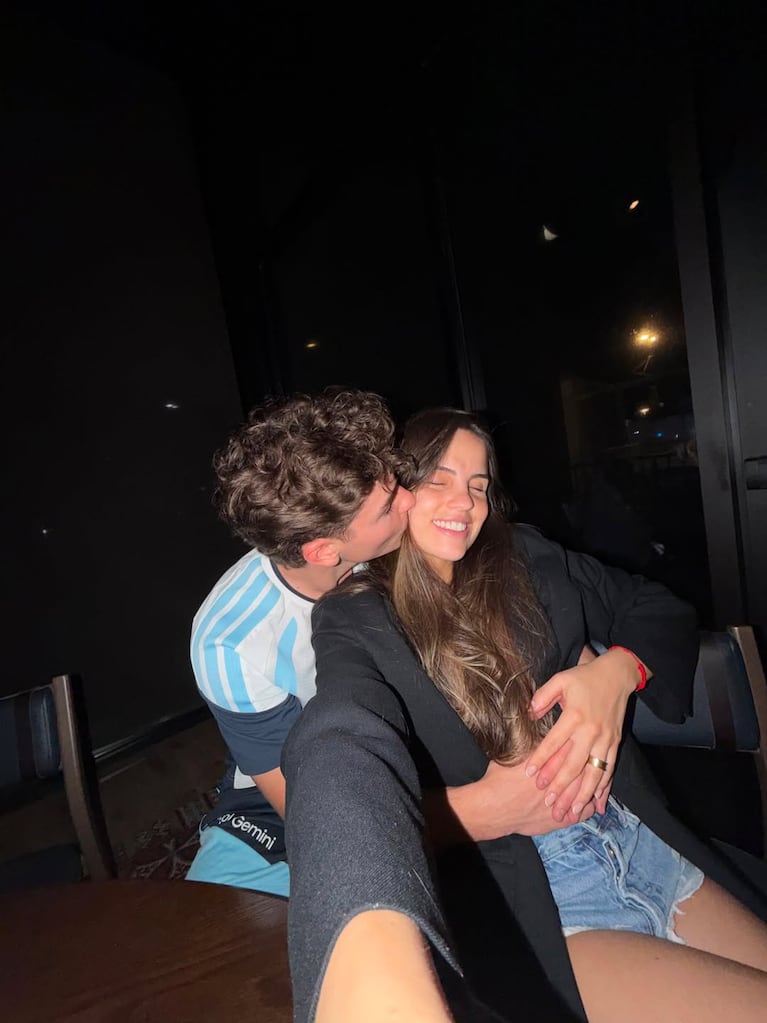 Emilia Ferrero y Julián Álvarez. Foto: Instagram juliaanalvarez